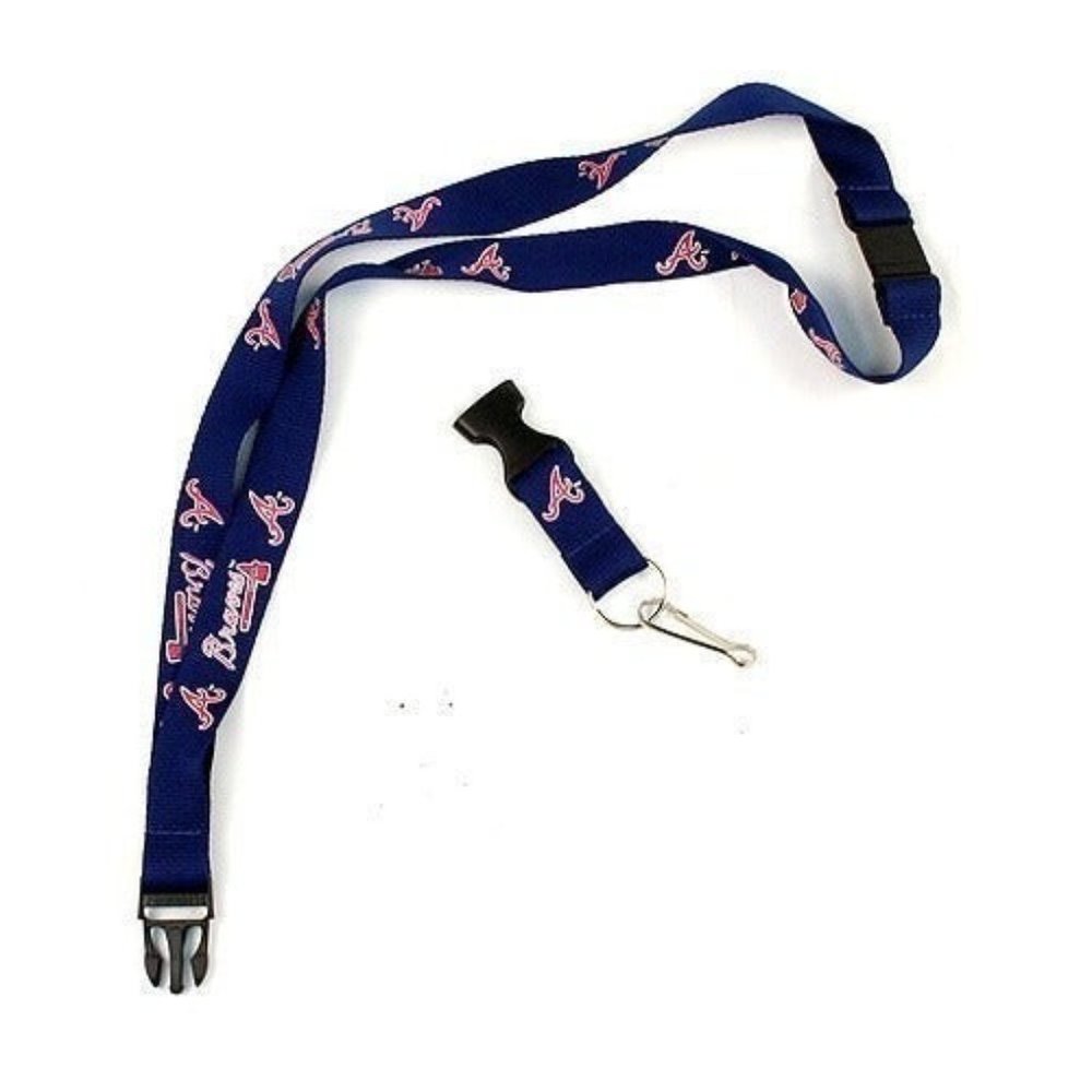 ATLANTA BRAVES LANYARD KEYCHAIN W / CLIP